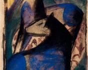 弗朗茨 马克 : Two Blue Horses